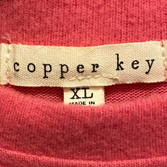 Copper Key Sweater Girls XL Pink/Red Pullover Round Neck Long Sleeve Jumper - Picture 2 of 8